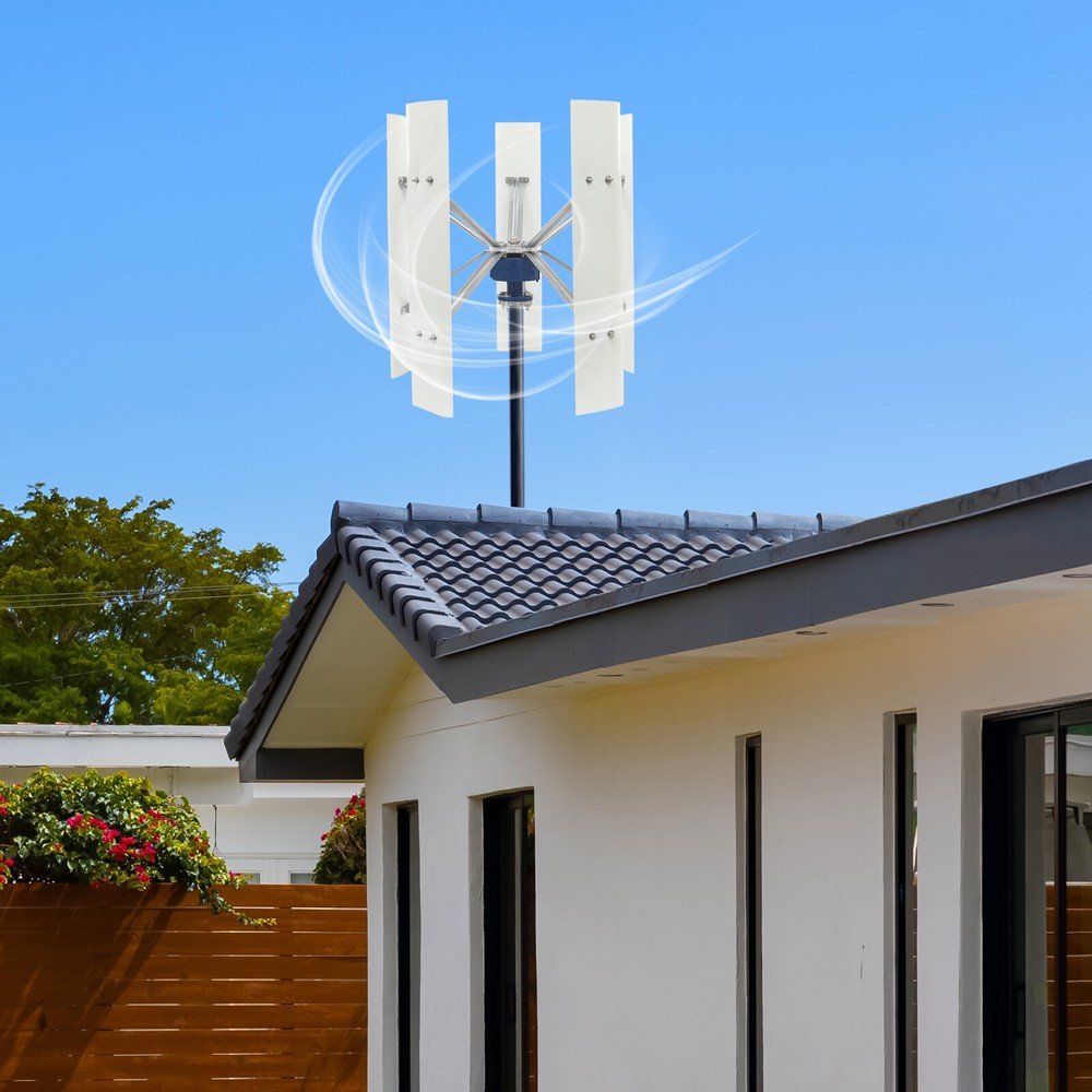 100W 12V Vertical Axis Wind Power Turbine Generator w/Controller Home Windmill