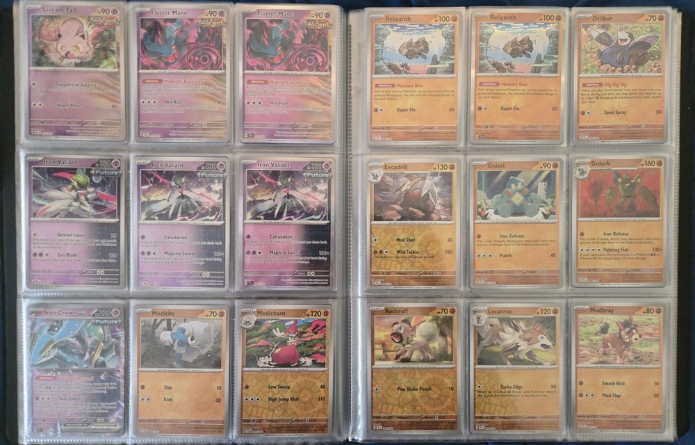 Pokemon Temporal Forces Complete Reverse Holo/Holo/EX Base Set + Binder