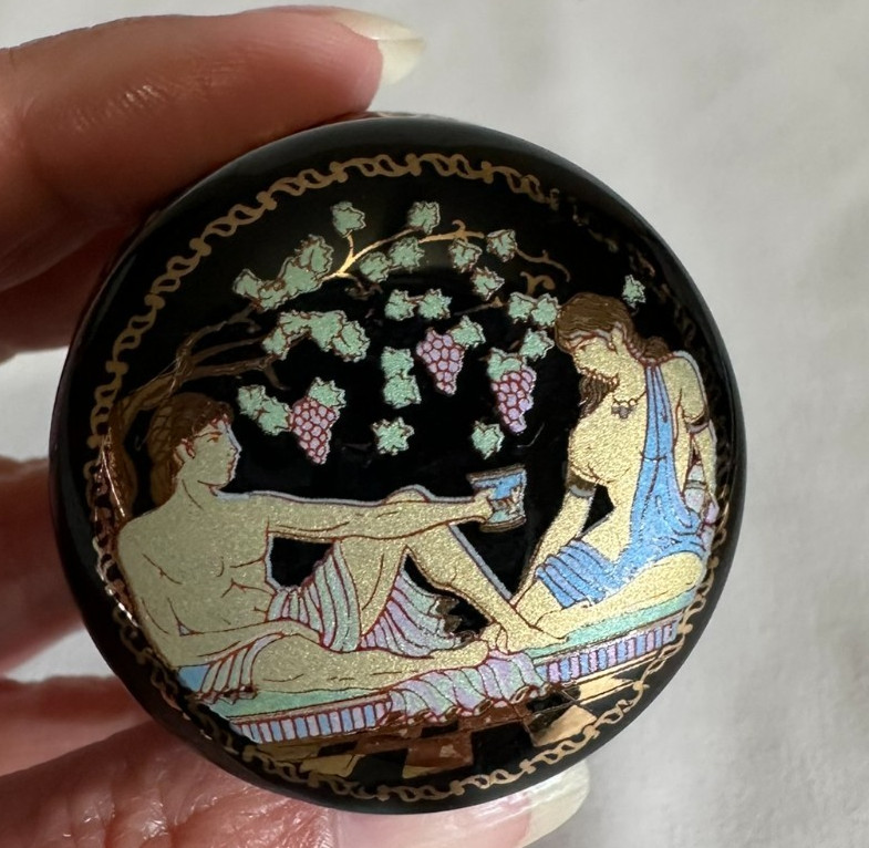 Anais Perfume Empty Mini Porcelain Lidded Jar