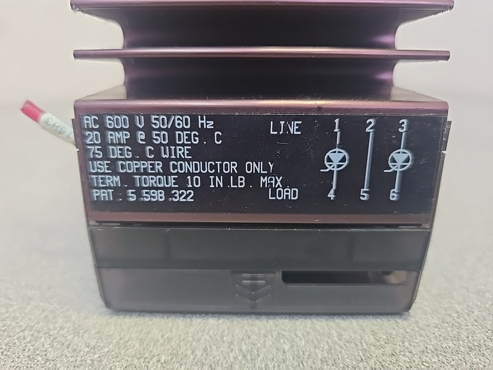 Watlow DIN-a-mite DB2C-2060-C000 20A 600V Solid State Watlow Controls