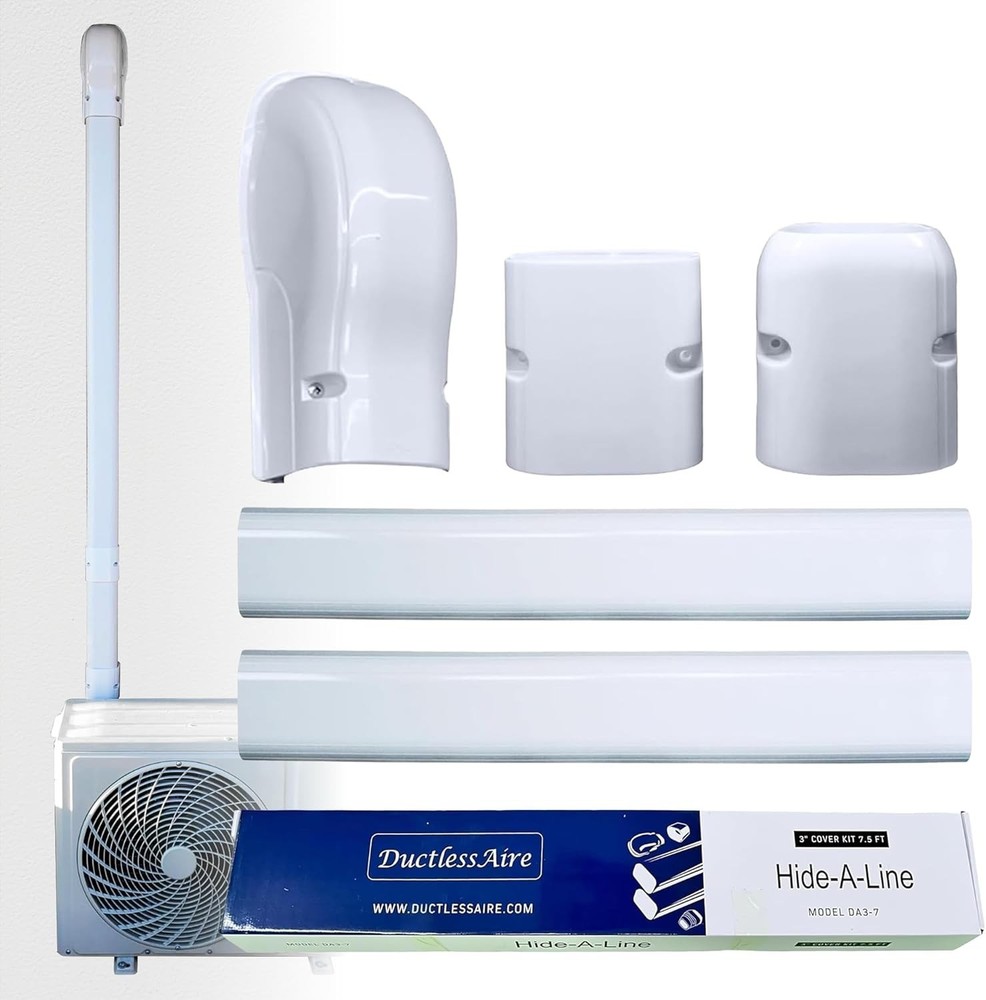 Mini Split Line Set Cover Kit - Paintable Mini Split Cover for Air Conditione...