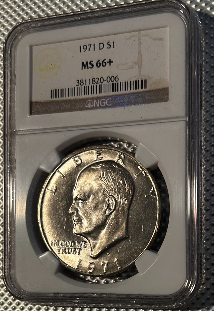 1971-D Eisenhower Dollar NGC MS66+