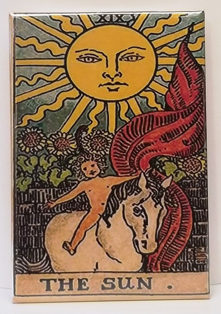 Tarot Card Sun MAGNET 2"x3" Refrigerator Locker Magic Witchcraft