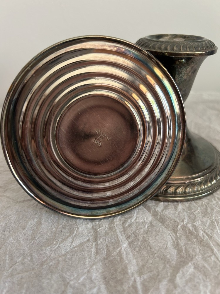 Gorham EP Silverplated P600 Candlestick Holder Pair