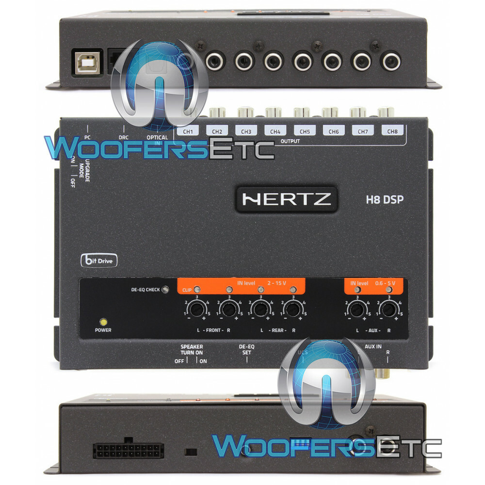 HERTZ H8 DSP DRC DIGITAL INTERFACE SOUND PROCESSOR 8 PRE OUT 31 BAND EQUALIZER