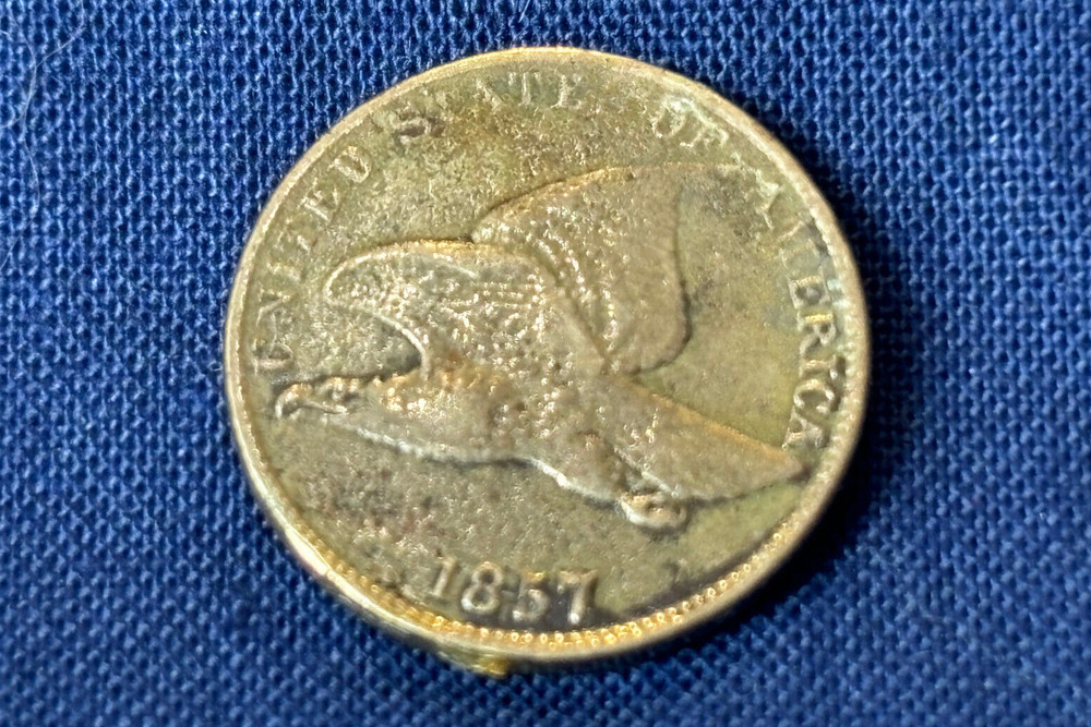 1857 Flying Eagle One Small Cent Penny