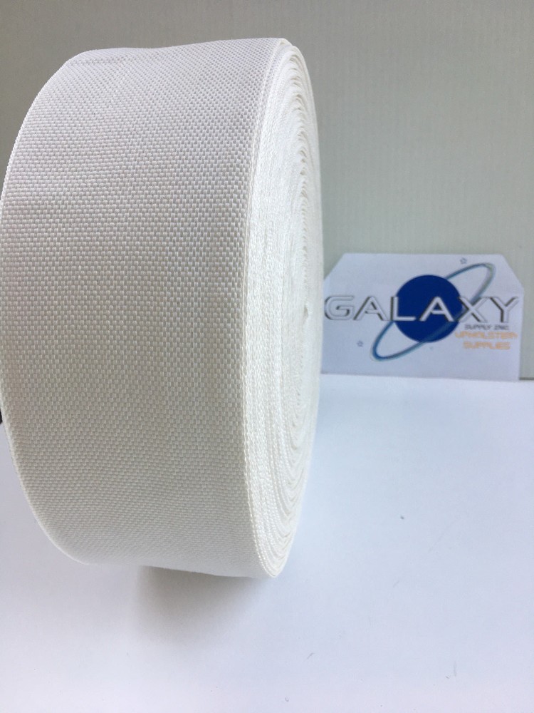 Upholstery Poly Webbing 3-1/2" Width X 10 Yard. SW171White (Small package )