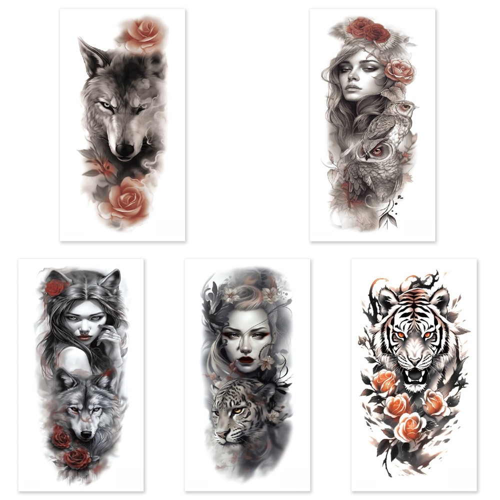 Aivoch 10 Sheets Realistic Animals Small, Medium, Large,