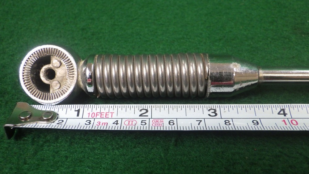 Vintage Chrome Adjustable Spring Base Antenna Whip 20"/Extendable