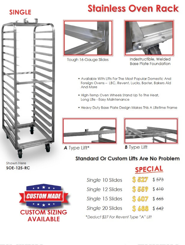 used bakery racks
