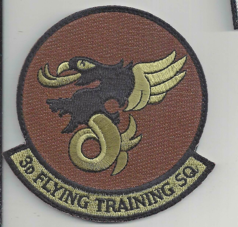 PATCH USAF 3rd FLYING TRAINING SQUADRON  FTS  BROWN OCP