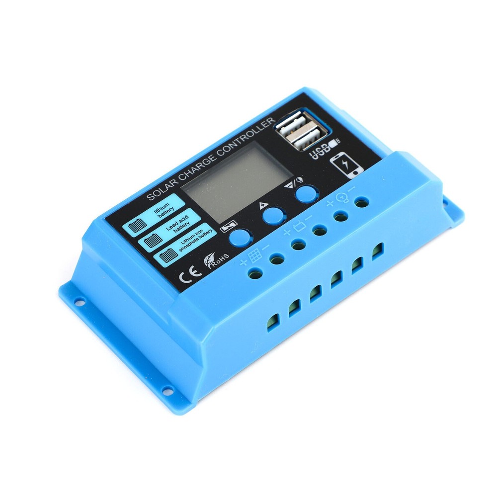 10A PWM Solar Charge Controller 12V 24V Regulator For 200W 300W Solar Panel RL