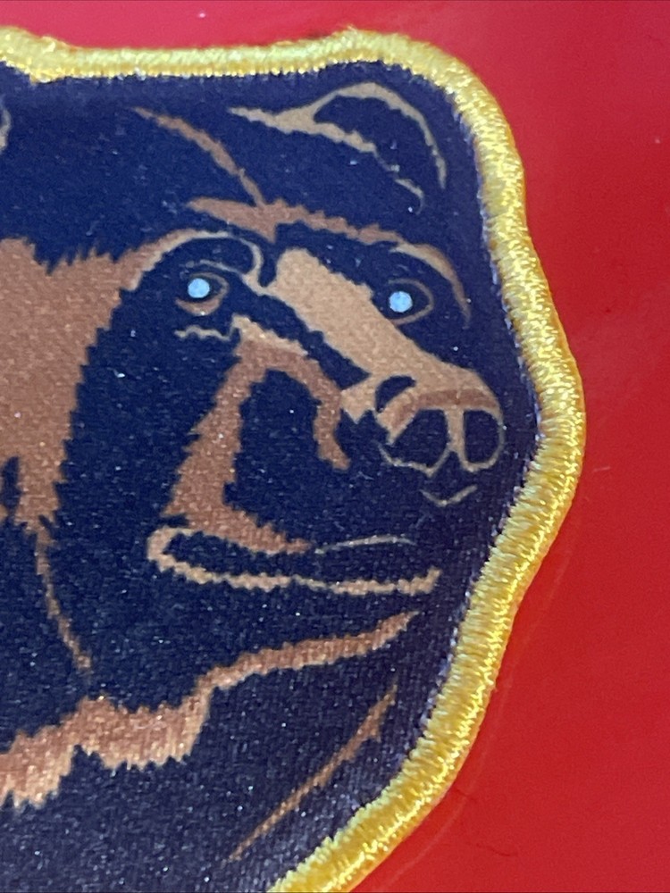 Boston Bruins Bear Head Logo Patch Embroidered 2” Iron On