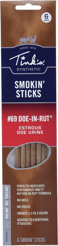 TINK'S Smoke Sticks Deer Rut 6 pk, Red