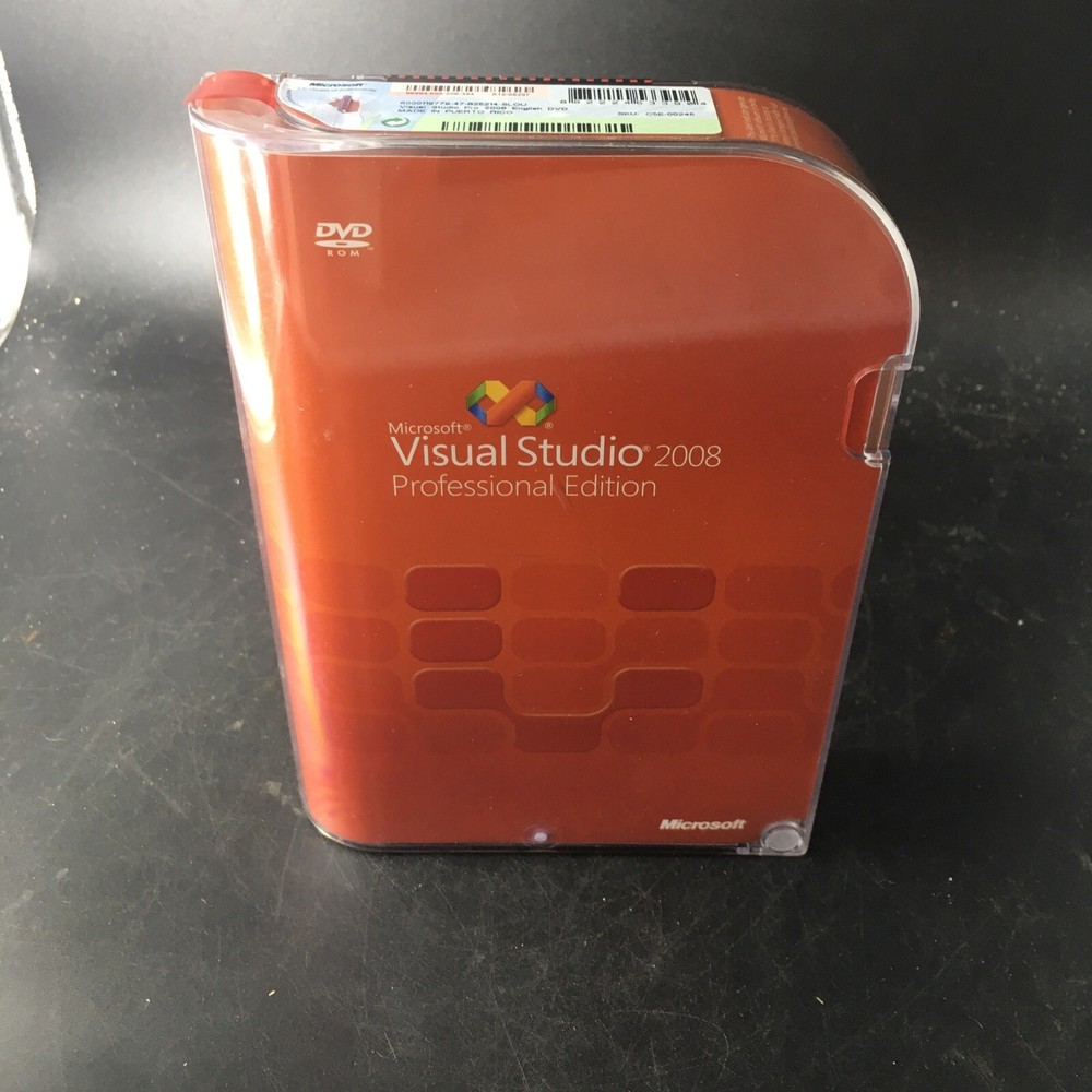 Microsoft Visual Studio 2008 Professional, SKU C5E-00245, Sealed Retail Box