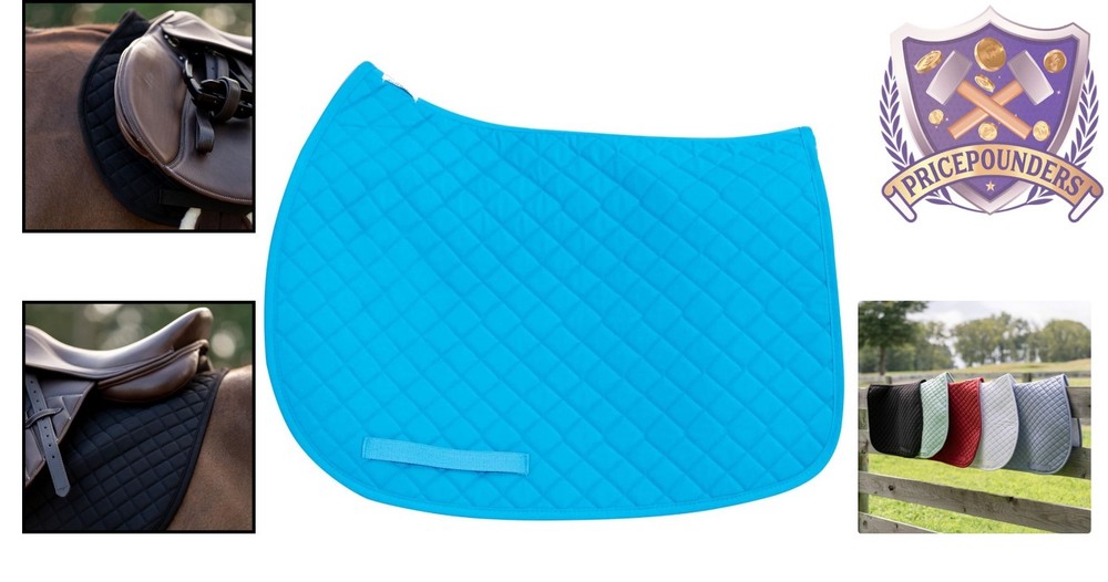Durable All-Purpose Equestrian Saddle Pad - Moisture-Wicking & Machine Washable