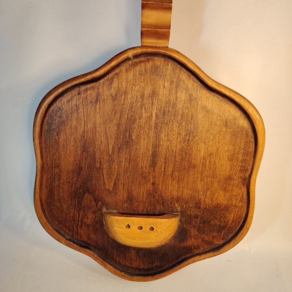 Wooden Hand Carved String Guitar *No Strings *Chip