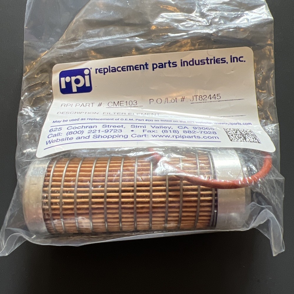 RPI # CME103 (Air Techniques) Airstar 2 Micron Filter Element