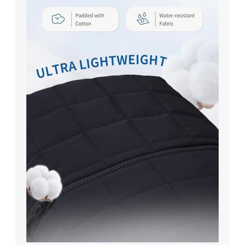 Initial "C" Quilted Puffer 14" Backpack Personalized Travel Backpack Daypack