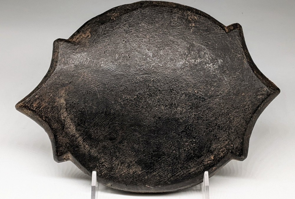 Antique Stone Plate Bowl Grinding