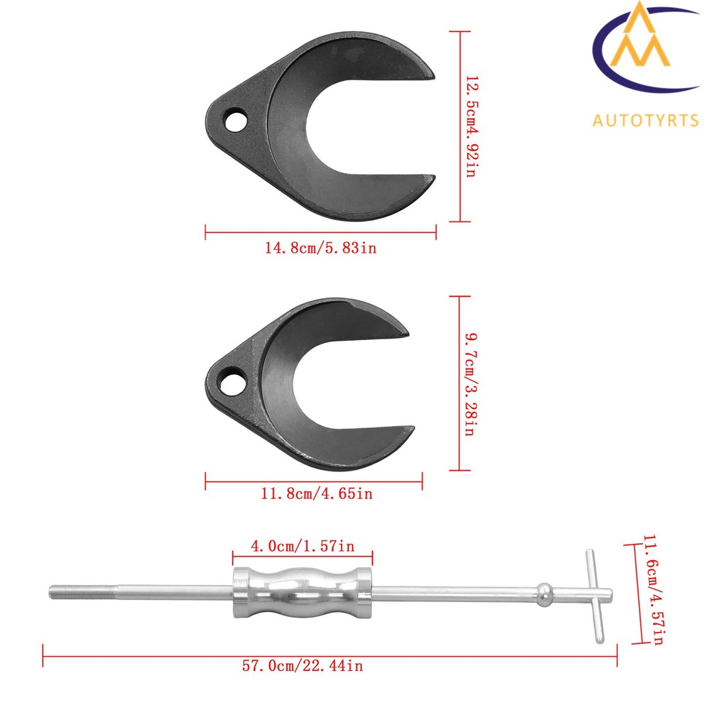 Universal Inner CV Joint Puller Long Inner Axle Slide Hammer Removal Fork Tool