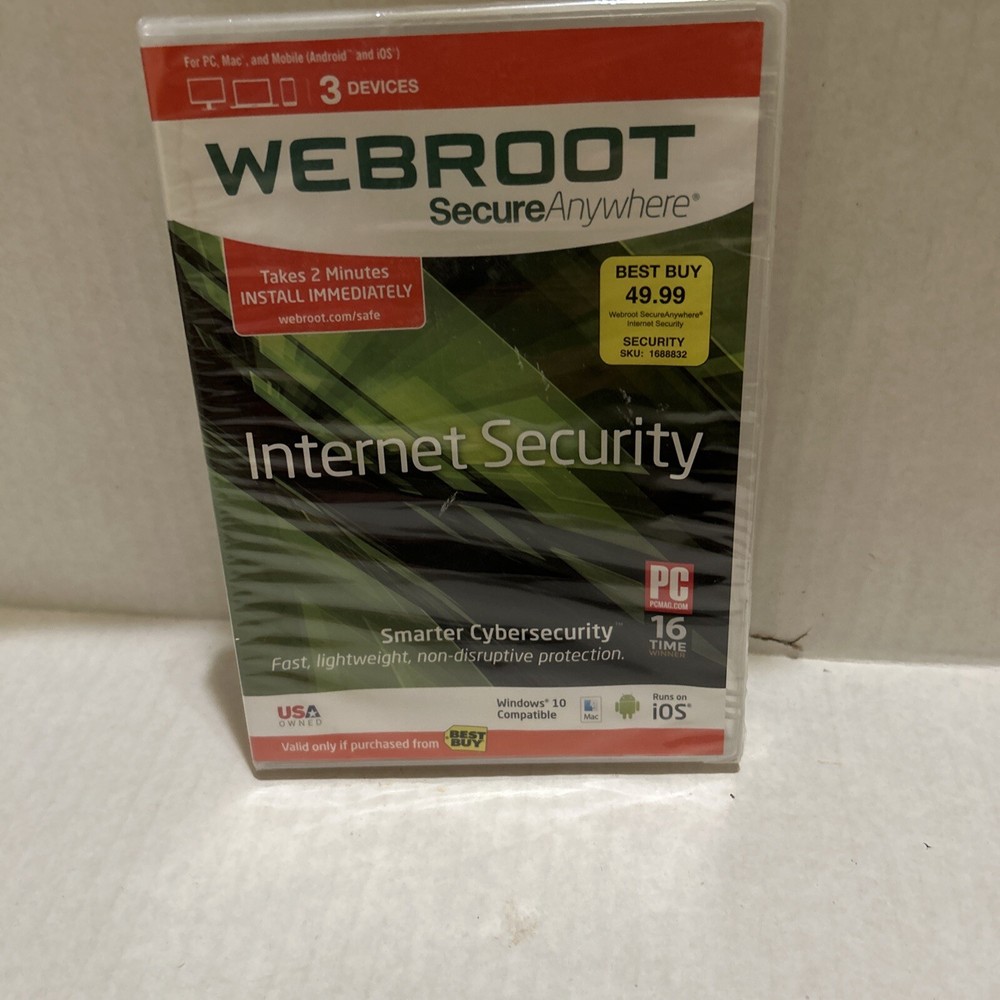 Webroot SecureAnywhere Internet Security - 3 Devices