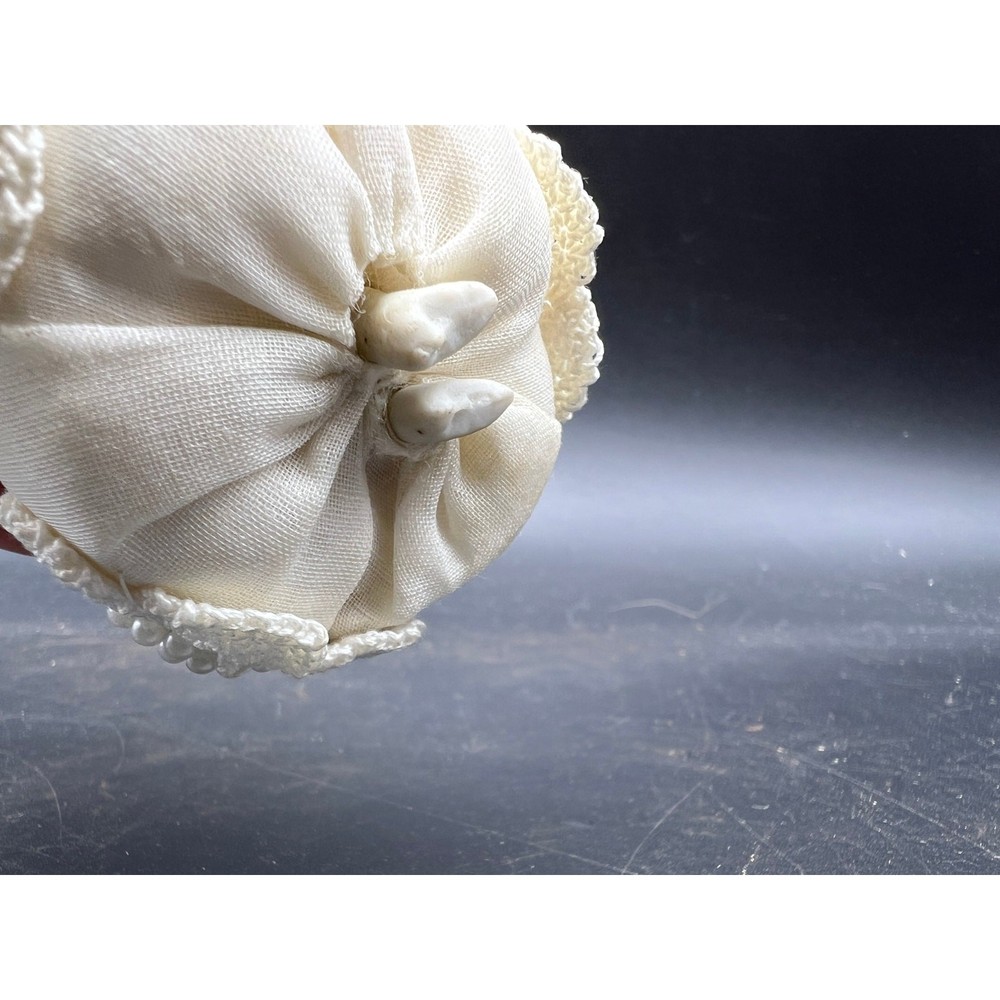Vintage Tiny Bisque Doll Pin Cushion
