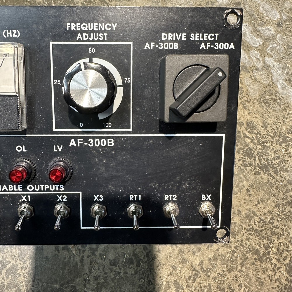 Frequency Adjust Drive Select Control Panel AF-300B Programmable Outputs