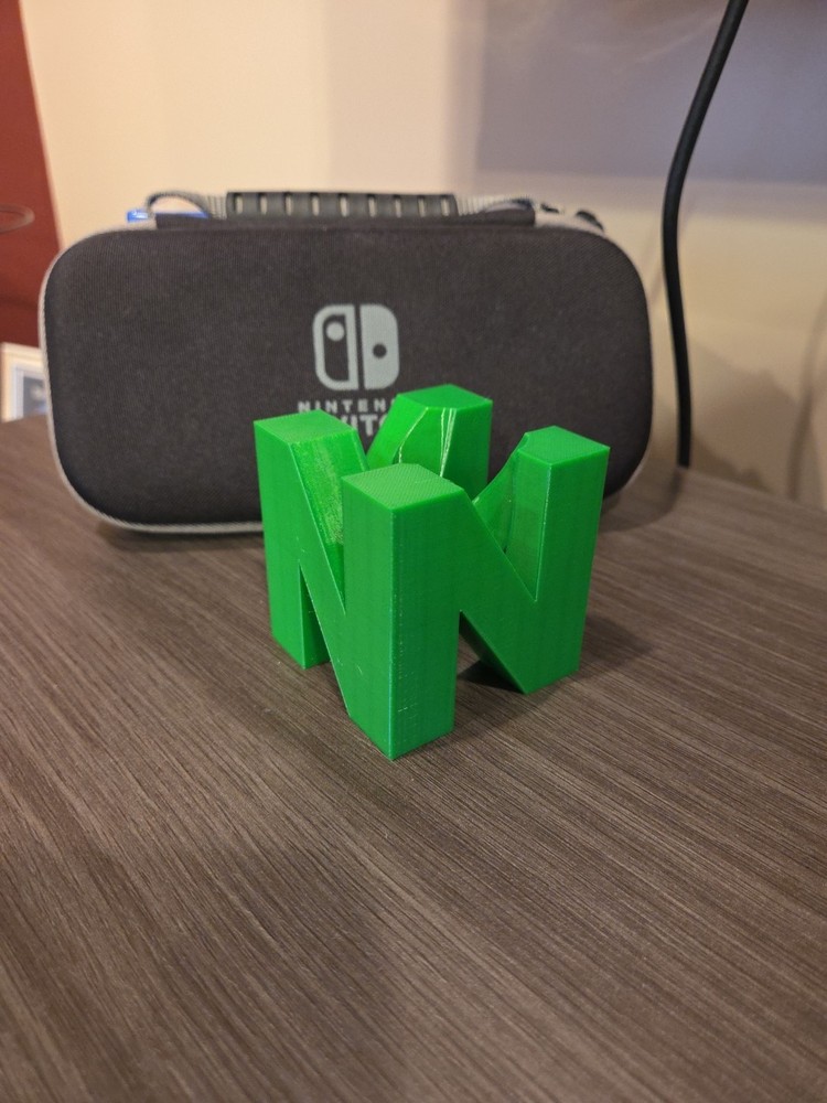 nintendo 64 controller stand holder logo Green