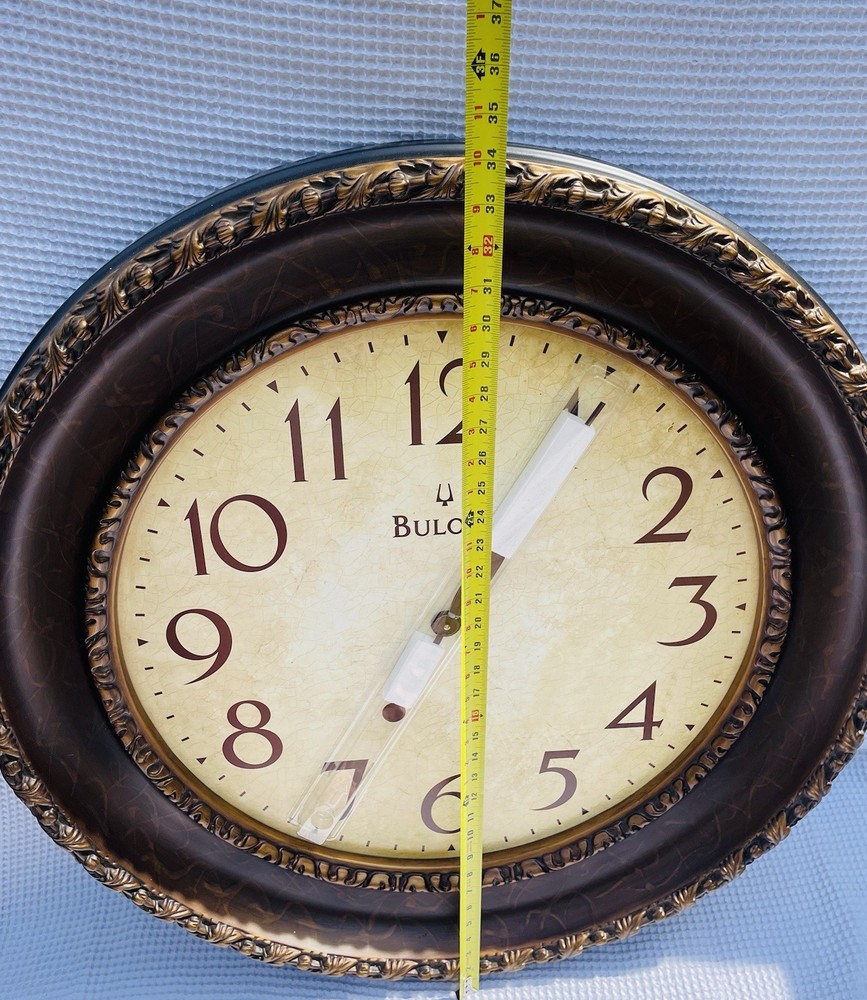 Bulova 34” Oversized Wall Clock NEW