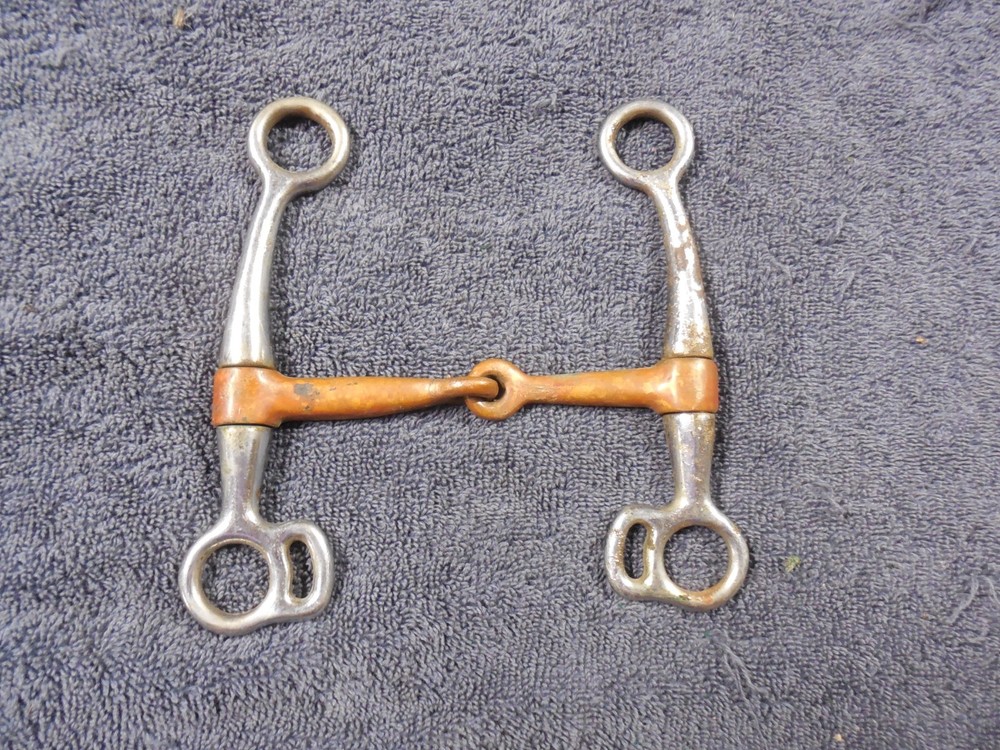 Copper Snaffle Bit 5-5 1/2 size mouth