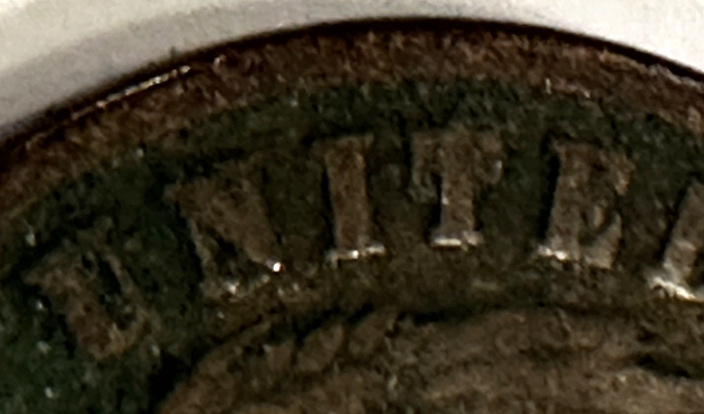 1864 two cent piece large motto LME