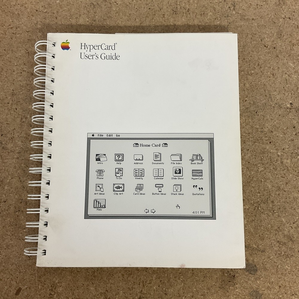 Vintage: Apple Macintosh HyperCard Users Guide Manual