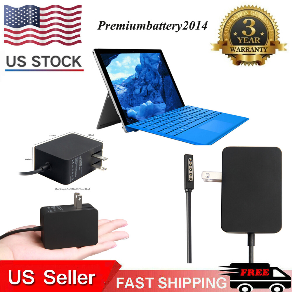 For Microsoft Surface 2 3 /Pro 1 2 /Book/ RT/ Power Charger AC Adapter