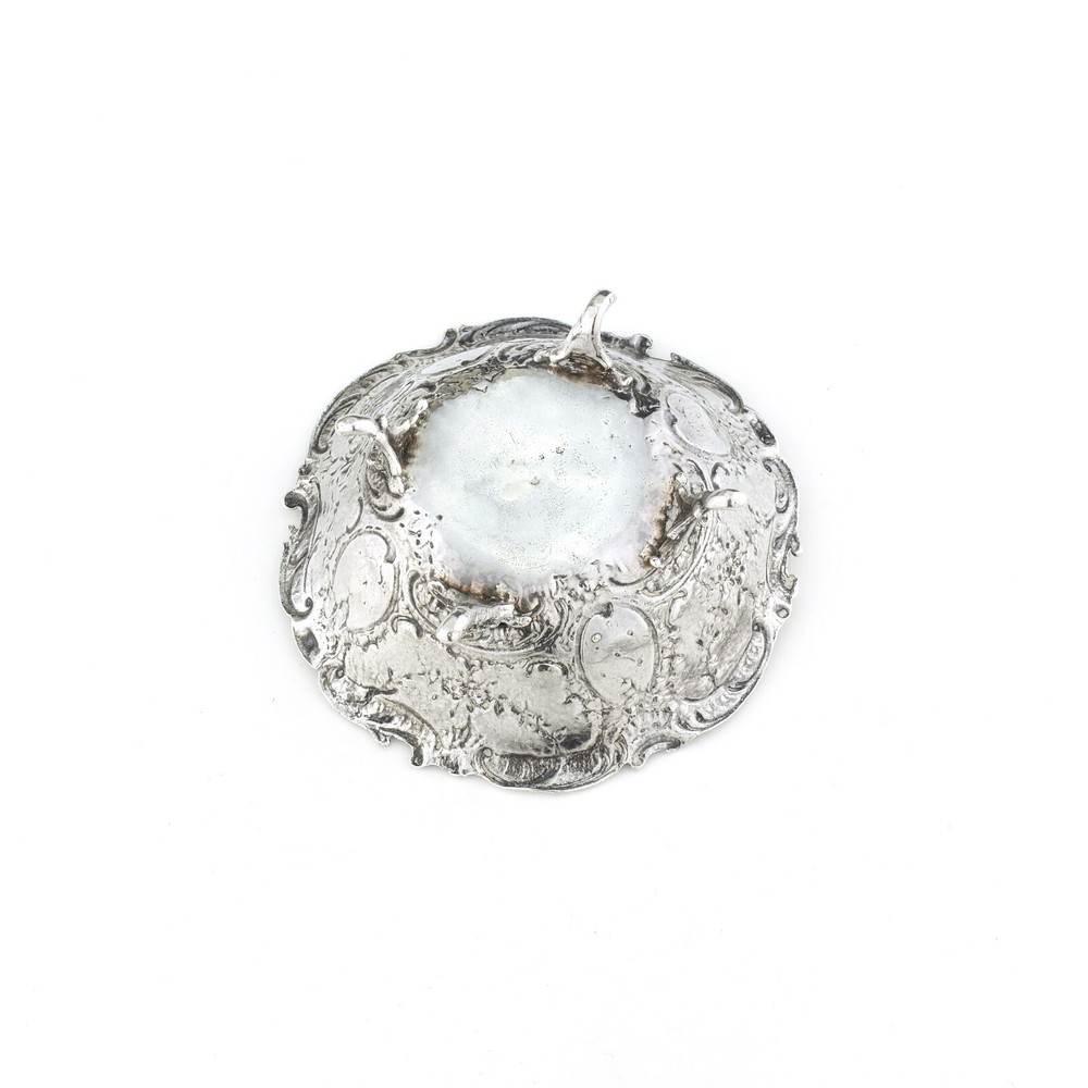 Ornate German Solid Sterling Silver Bowl. Hanau. 1900.