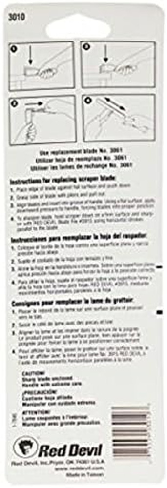 3010 1" Single-Edge Paint Scraper,Beige