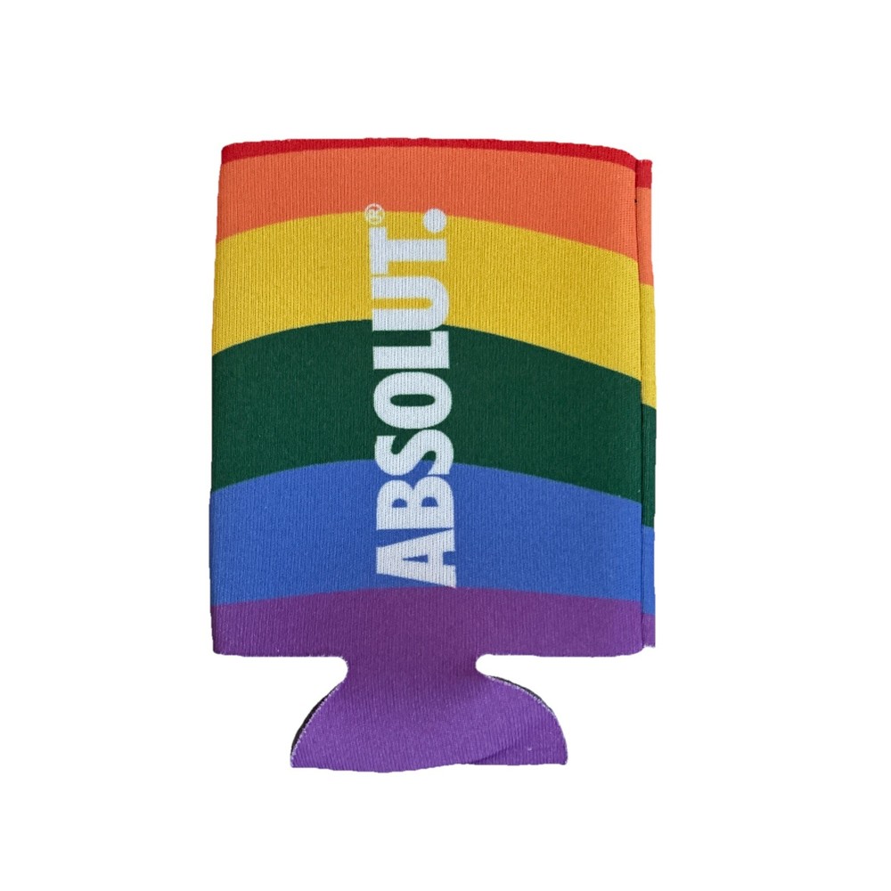 ABSOLUT Vodka Rainbow Koozie Pride 🏳️‍🌈🏳️‍🌈🏳️‍🌈