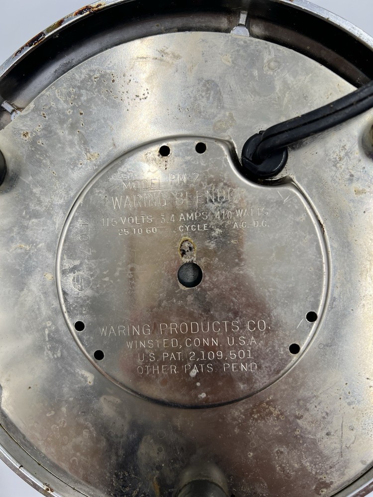 Vintage Waring Blendor Blender Model PM-2