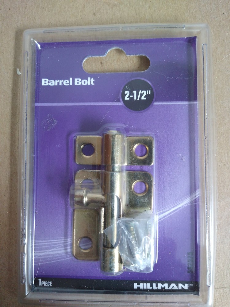 Hillman Barrel Bolt 2-1/2"