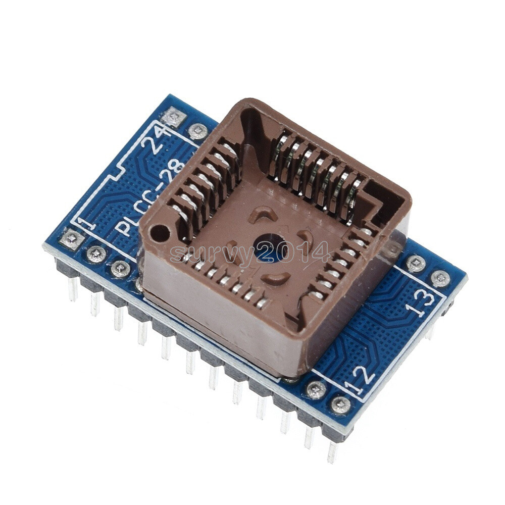 PLCC28 to DIP24 IC Test Socket EZ Programmer Adapter Socket Universal Converter
