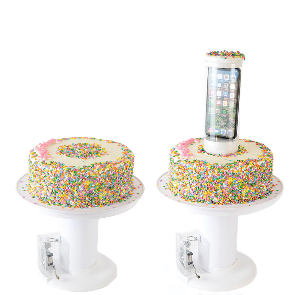 Surprise Cake - Popping Cake Stand - With Music Box Trigger Option