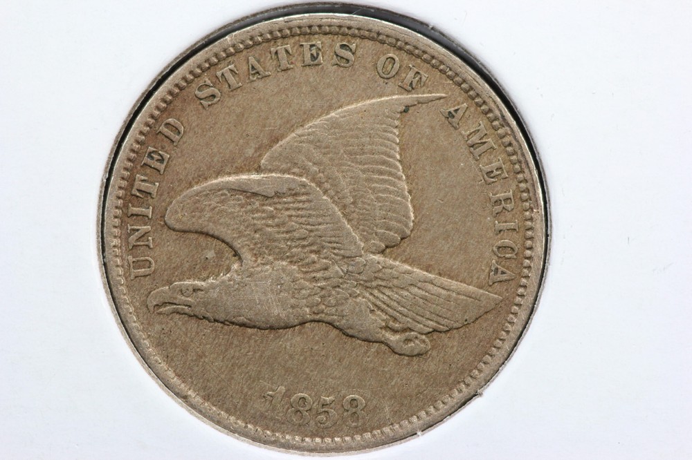 1858 Flying Eagle Cent XF+ 4I78