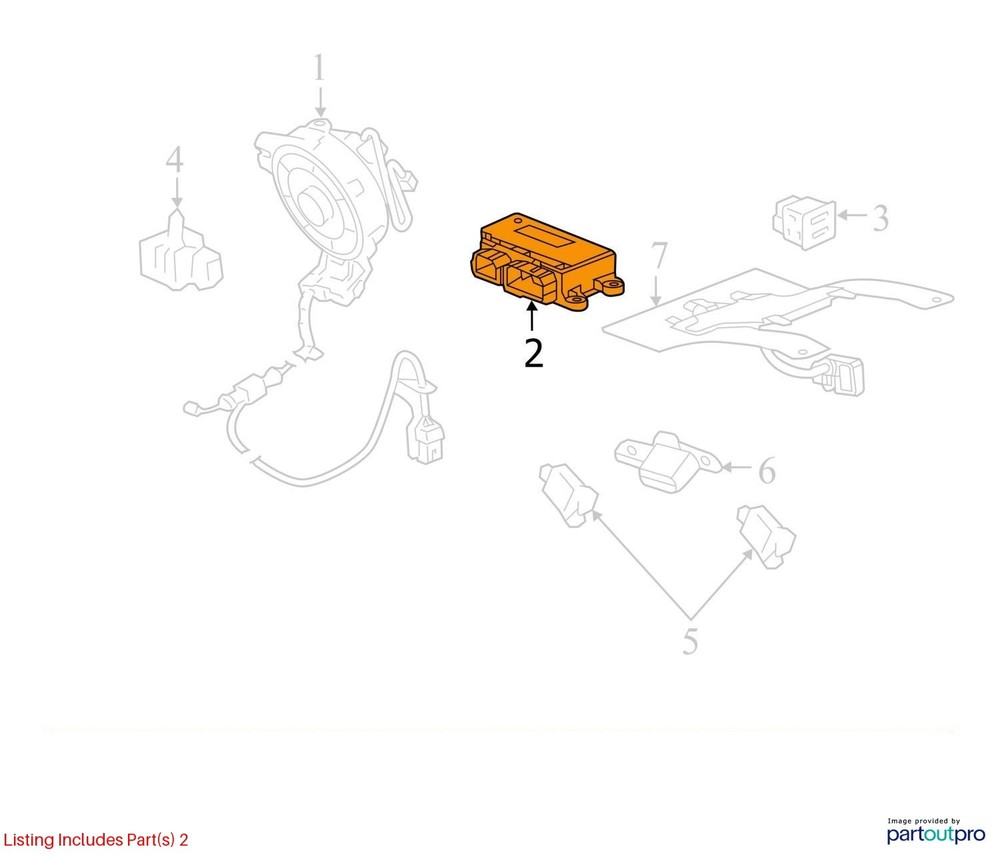 15 CHEVY SILVERADO 1500 SRS BAG MODULE 13594402