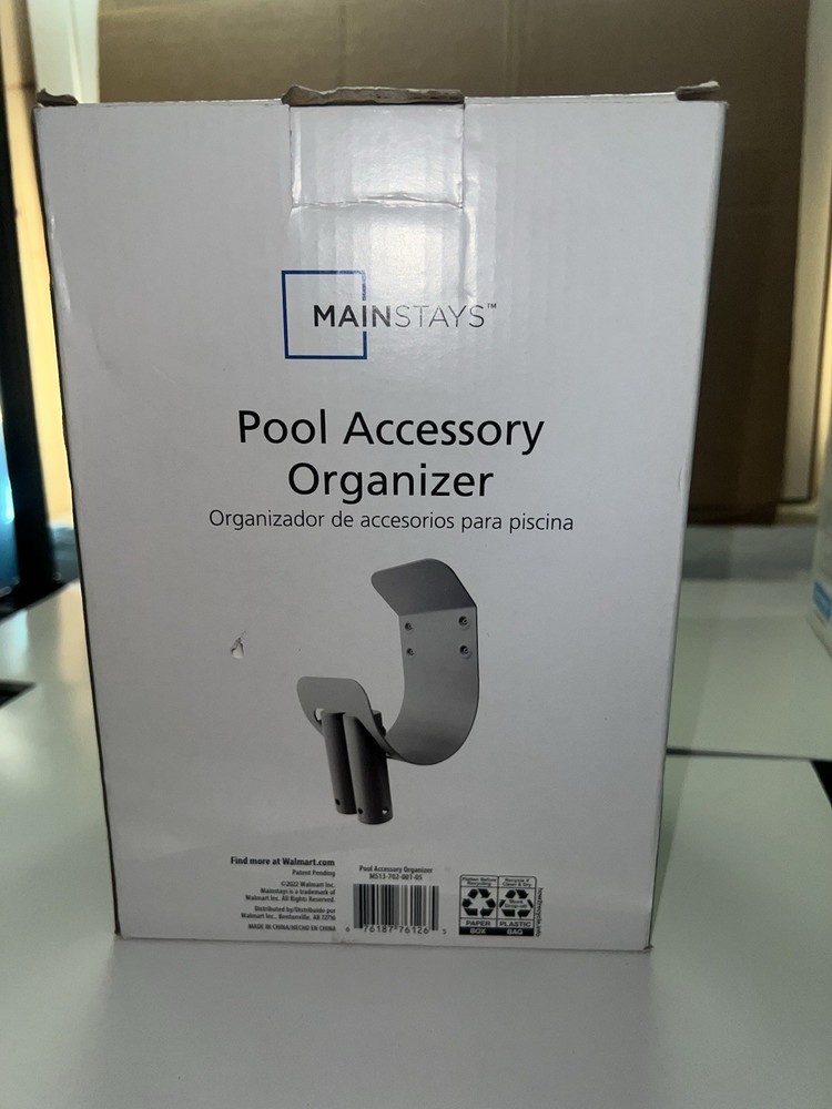 Pool Accessory Wall-hanging Rack For Organizing Pool Maintenance Tools
