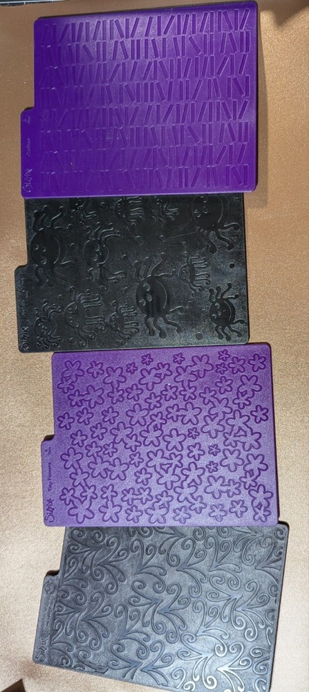 Sizzix Texturz Texture Plates Embossing Patterns, 7 plates, 14 textures