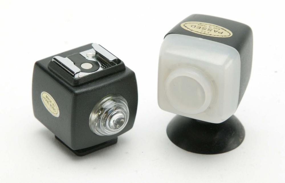 Vintage Two Optical Slaves With Hot Shoe & PC Connection.