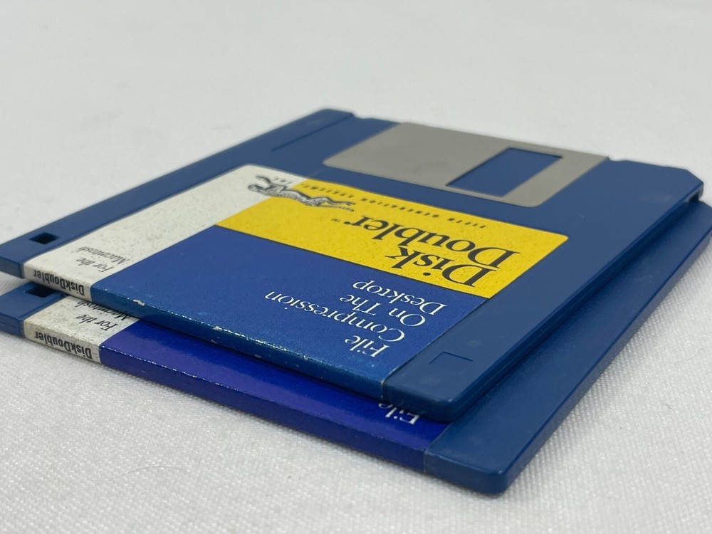 Vintage 1992 Disk Doubler 3.5" Floppy Disk MAC Disk 1 & 2 Salient