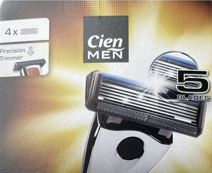 Cien Men Dynamic 5 Pro Razor Blade Refill 4 Blades. Quick & Smooth