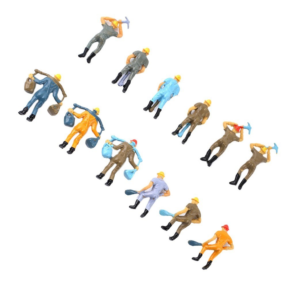 Workers Figures Figures Railway Workers Railway Workers Figures 12 Pcs 4 Poses