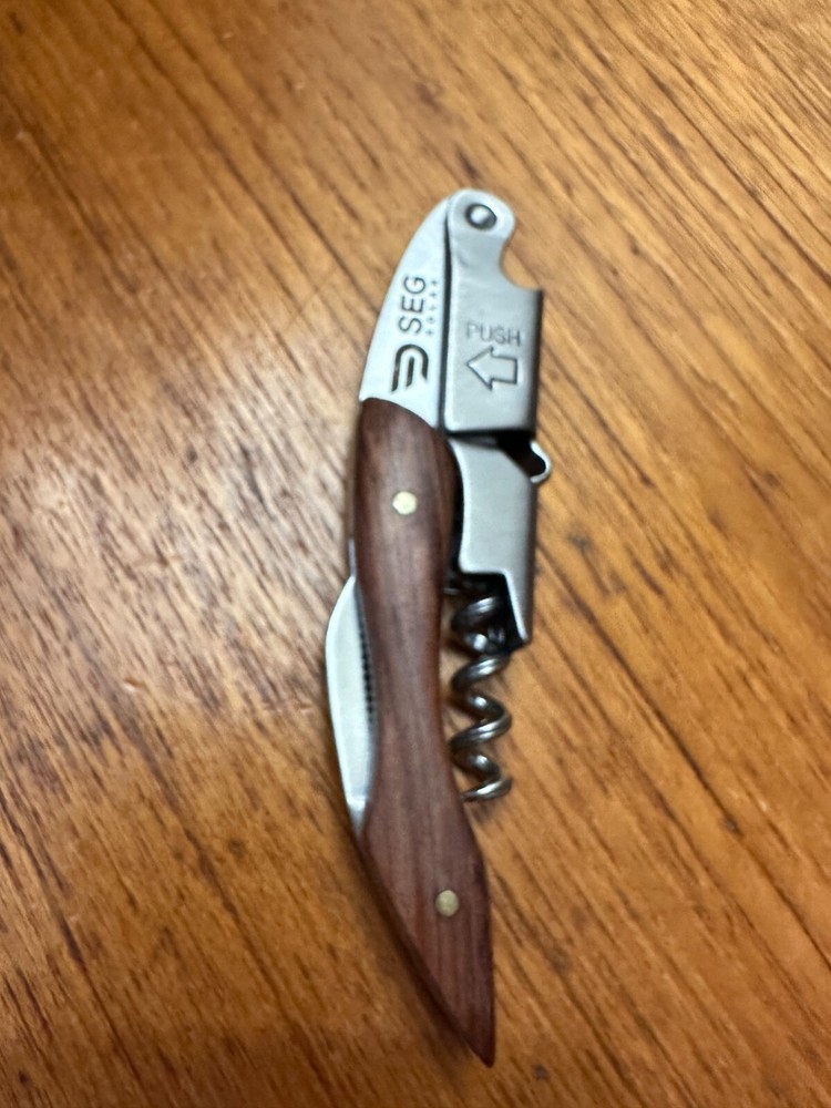 SEG SOLAR Quality Waiters Corkscrew Wine Key Opener